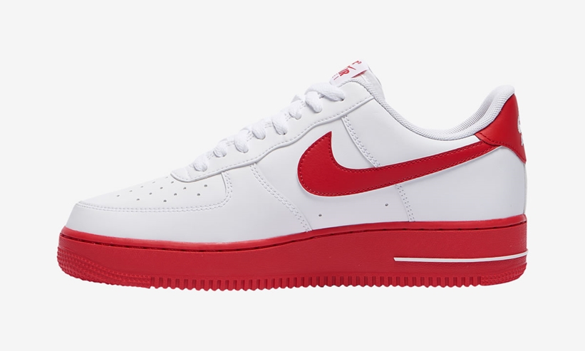 6/27発売予定！ナイキ エア フォース 1 07 ロー “ホワイト/ユニバーシティレッド” (NIKE AIR FORCE 1 07 LOW “White/University Red”) [CK7663-102]