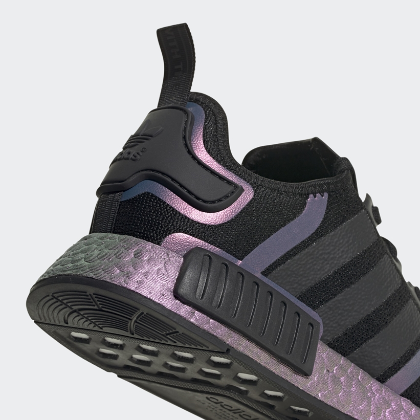 adidas Originals NMD_R1 “Core Black/Purple” (アディダス オリジナルス エヌ エム ディー “コアブラック/パープル”) [FV8732]