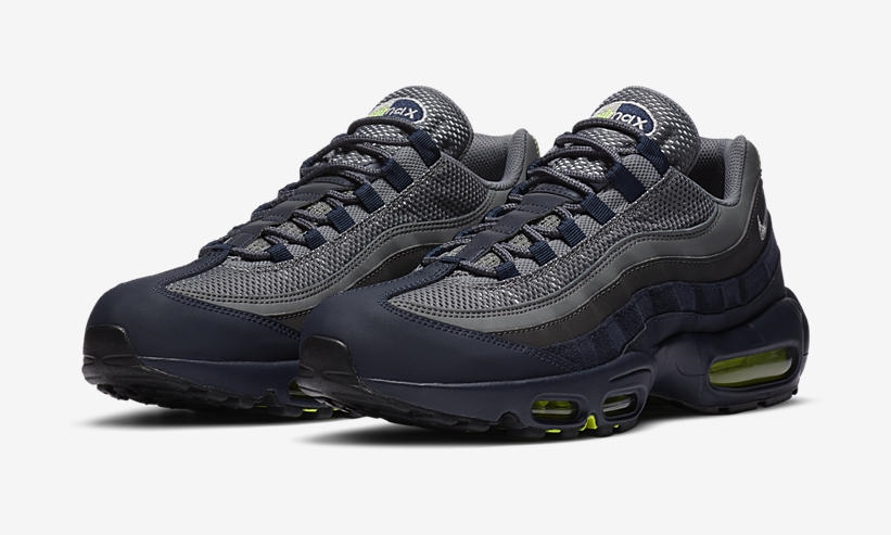 ナイキ エア マックス 95 "ミッドナイトネイビー/グレー/ボルト" (NIKE AIR MAX 95 "Midnight Navy/Grey/Volt") [DA1504-400]