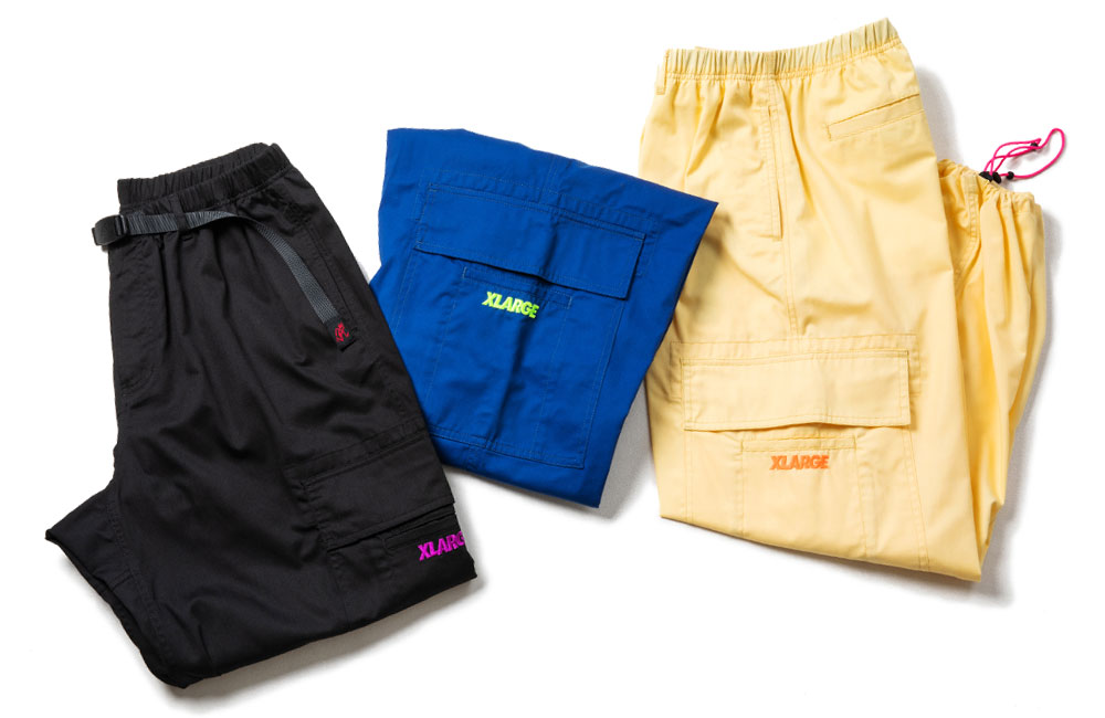 XLARGE × GRAMICCI カーゴタイプのリゾートパンツが6/20発売 (エクストララージ グラミチ)