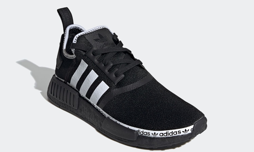 6/18発売！ロゴが目立つ adidas Originals NMD_R1 “Black/White” (アディダス オリジナルス エヌ エム ディー “ブラック/ホワイト”) [FV8729]