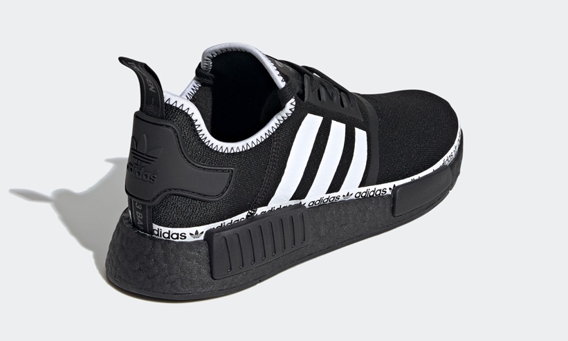 6/18発売！ロゴが目立つ adidas Originals NMD_R1 “Black/White” (アディダス オリジナルス エヌ エム ディー “ブラック/ホワイト”) [FV8729]