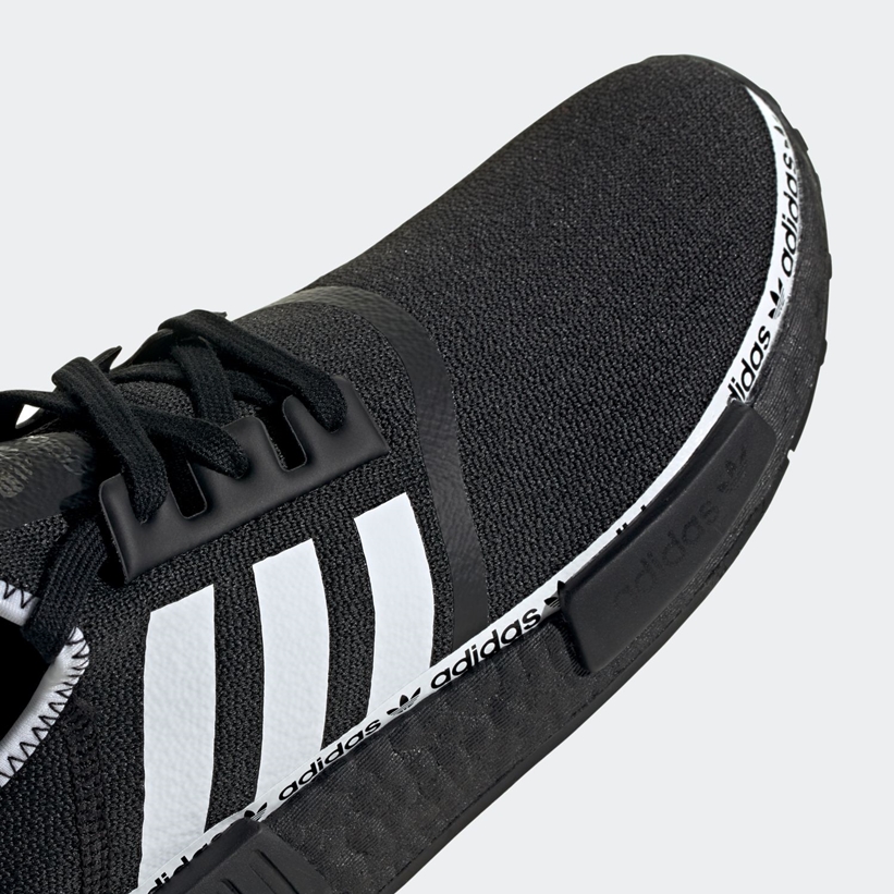 6/18発売！ロゴが目立つ adidas Originals NMD_R1 “Black/White” (アディダス オリジナルス エヌ エム ディー “ブラック/ホワイト”) [FV8729]