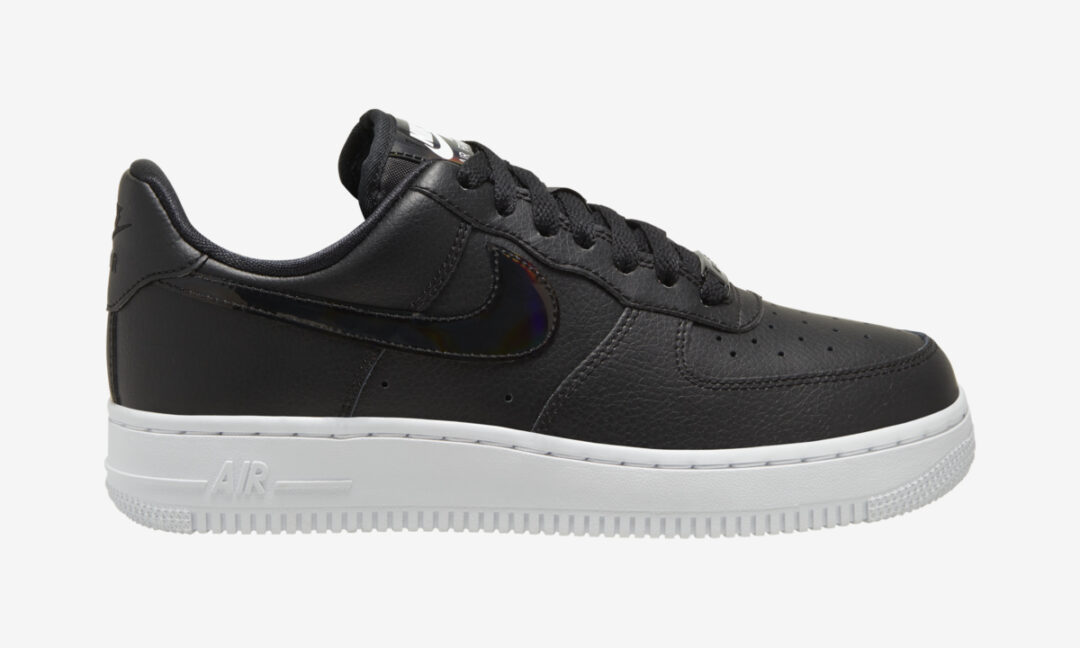 ナイキ ウィメンズ エア フォース 1 ロー “イリディセント” ブラック/ホワイト (NIKE WMNS AIR FORCE 1 LOW “IRIDESCENT” Black/White) [CJ1646-001]