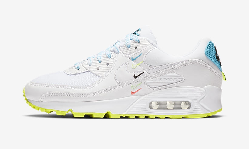 ナイキ エア マックス 90 SE “ワールドワイド” ホワイト/ブルーフューリー (NIKE AIR MAX 90 SE “World Wide” White/Blue Fury) [CK7069-100]