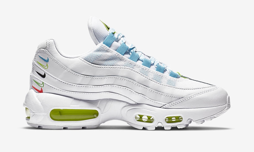 ナイキ ウィメンズ エア マックス 95 “ワールドワイド” ホワイト/ブルーフューリー (NIKE WMNS AIR MAX 95 “World Wide” White/Blue Fury) [CV9030-100]