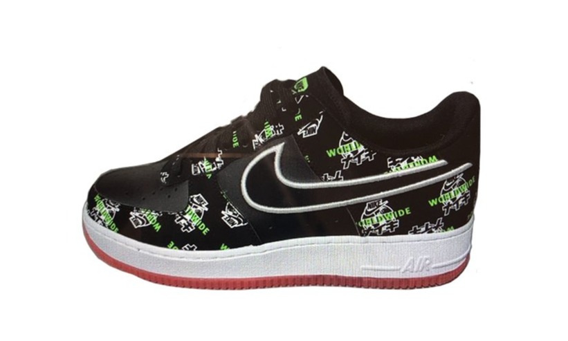 ナイキ エア フォース 1 ロー “ワールドワイド/カタカナ” ブラック (NIKE AIR FORCE 1 LOW “World Wide/Katakana” Black)