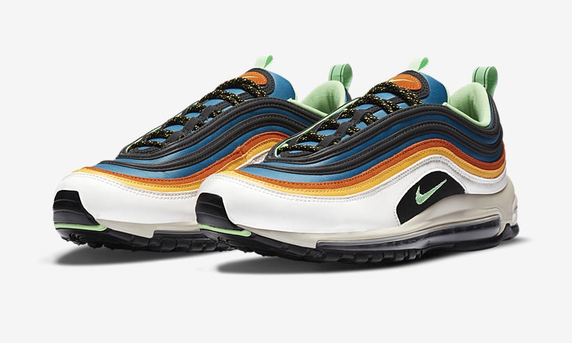 ナイキ エア マックス 97 “ホワイト/ブルー/グリーン/オレンジ” (NIKE AIR MAX 97 “White/Blue/Green/Orange”) [CZ7868-300]