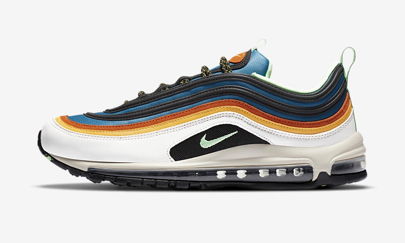 ナイキ エア マックス 97 “ホワイト/ブルー/グリーン/オレンジ” (NIKE AIR MAX 97 “White/Blue/Green/Orange”) [CZ7868-300]