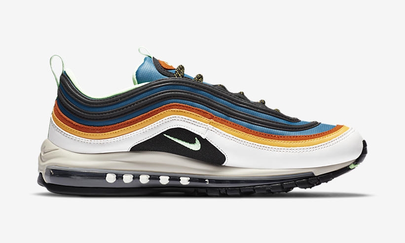 ナイキ エア マックス 97 “ホワイト/ブルー/グリーン/オレンジ” (NIKE AIR MAX 97 “White/Blue/Green/Orange”) [CZ7868-300]