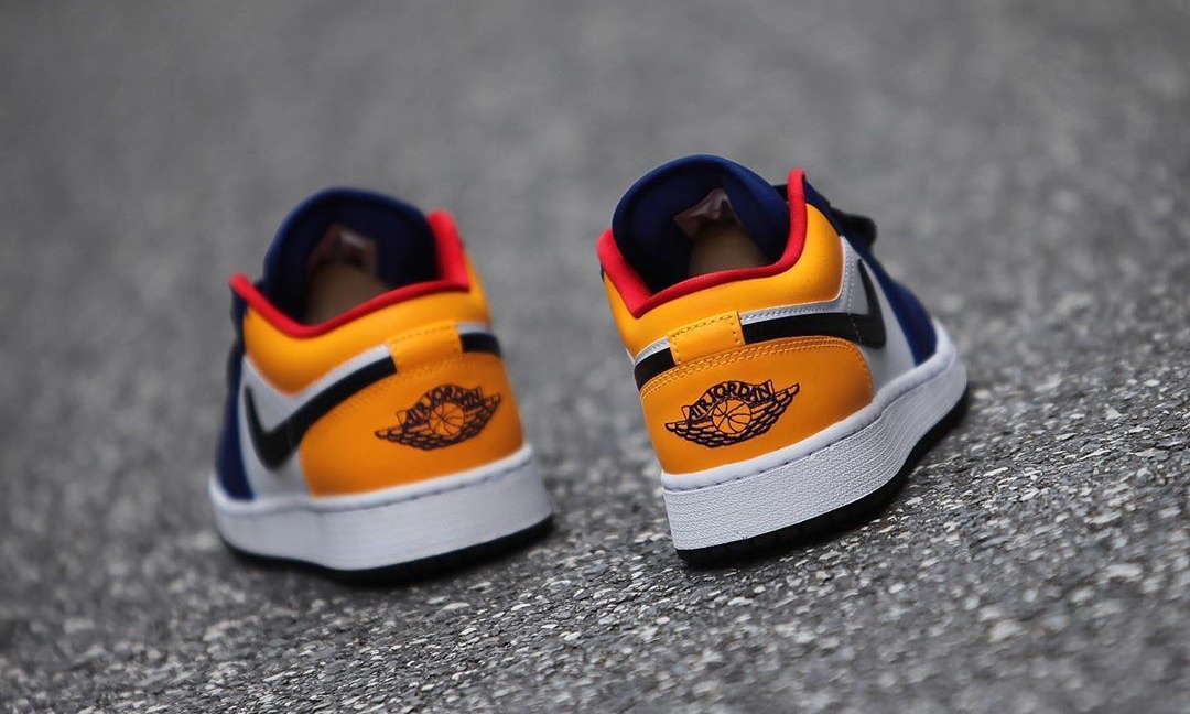 8/8発売！ナイキ エア ジョーダン 1 ロー “ホワイト/ネイビー/レッド/イエロー” (NIKE AIR JORDAN 1 LOW “White/Navy/Red/Yellow”) [553558,553560-123]