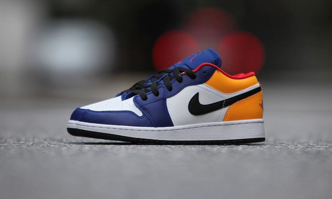 8/8発売！ナイキ エア ジョーダン 1 ロー “ホワイト/ネイビー/レッド/イエロー” (NIKE AIR JORDAN 1 LOW “White/Navy/Red/Yellow”) [553558,553560-123]