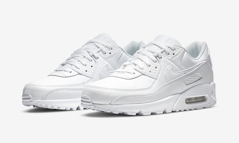 ナイキ エア マックス 90 レザー “トリプルホワイト” (NIKE AIR MAX 90 LEATHER “Triple White”) [CZ5594-100]