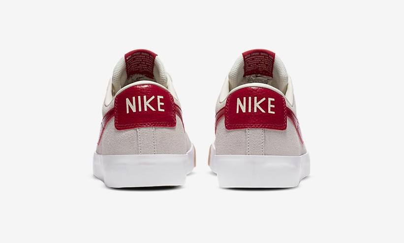 ナイキ SB ブレーザー ロー GT “セイル/カーディナルレッド” (NIKE SB BLAZER LOW GT “Sail/Cardinal Red”) [704939-105]