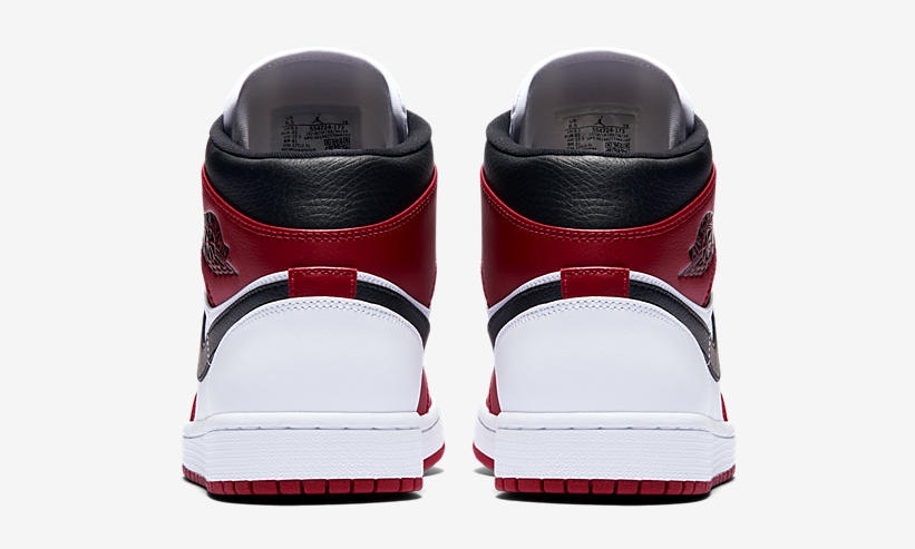 ナイキ エア ジョーダン 1 レトロ ミッド “ホワイト/ジムレッド/ブラック” (NIKE AIR JORDAN 1 RETRO MID “White/Gym Red/Black”) [554724-173]