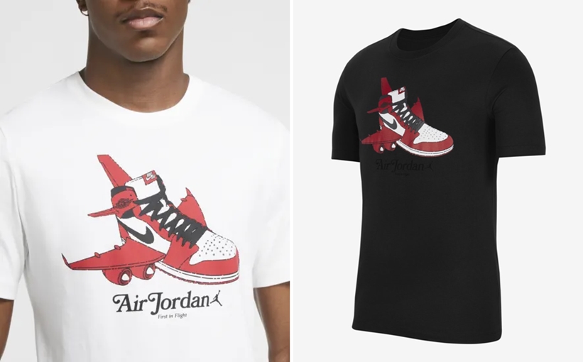 NIKE AIR JORDAN 1 "Chiacago"のグラフィックをあしらった メンズ ショートスリーブ グラフィック クルー TEE (ナイキ S/S GRAPHIC CREW TEE) [CN3597-010,100]