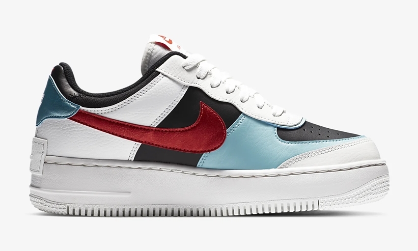 ナイキ ウィメンズ エア フォース 1 ロー シャドウ “サミットホワイト/ブリーチドアクア” (NIKE WMNS AIR FORCE 1 LOW SHADOW “Summit White/Bleached Aqua”) [DA4291-100]