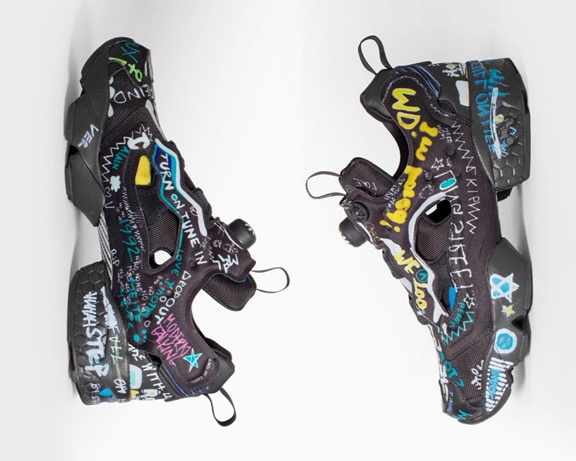 7月発売予定！VETEMENTS 2020 F/W × REEBOK GRAFFITI INSTAPUMP FURY 3.0 “Black” (ヴェトモン リーボック インスタ ポンプ フューリー “ブラック”)