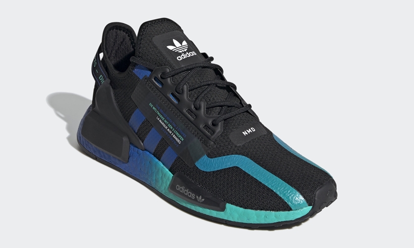 7/1発売！adidas Originals NMD_R1 V2 “Core Black/Blue” (アディダス オリジナルス エヌ エム ディー ブイツー “コアブラック/ブルー”) [FY5913]