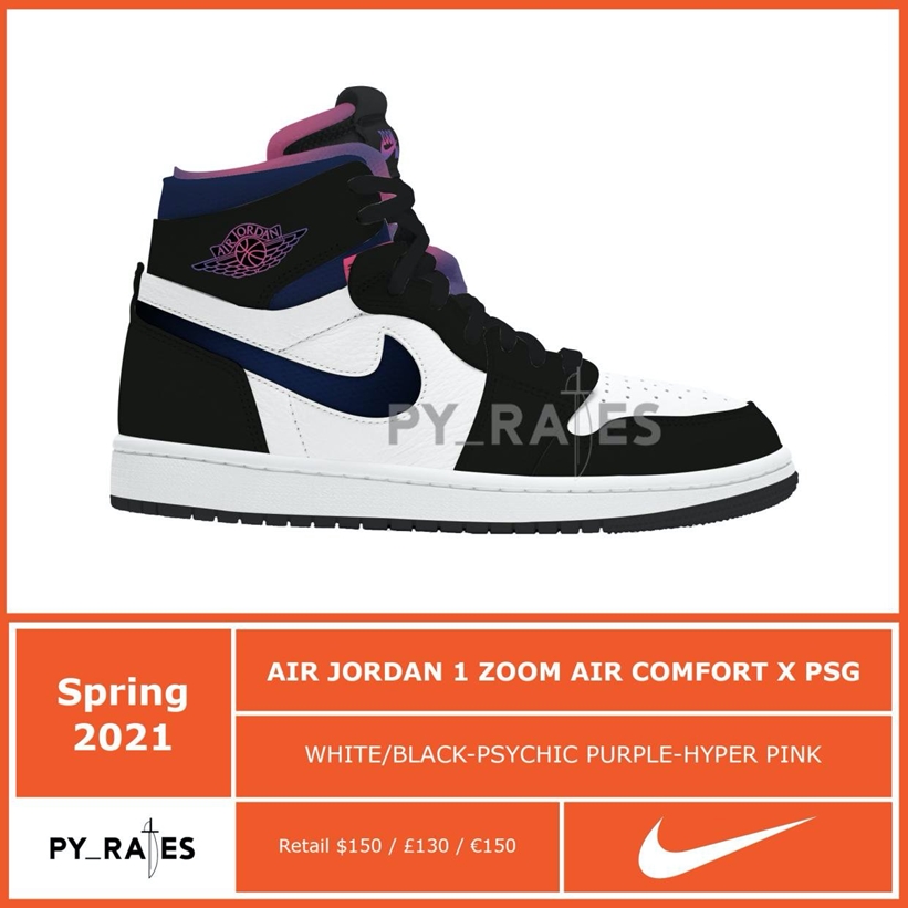 国内 2/17 発売！PSG パリ・サンジェルマン × ナイキ エア ジョーダン 1 ハイ ズーム エア CMFT (Paris Saint Germain NIKE AIR JORDAN 1 HIGH ZOOM AIR CMFT) [DB3610-105]