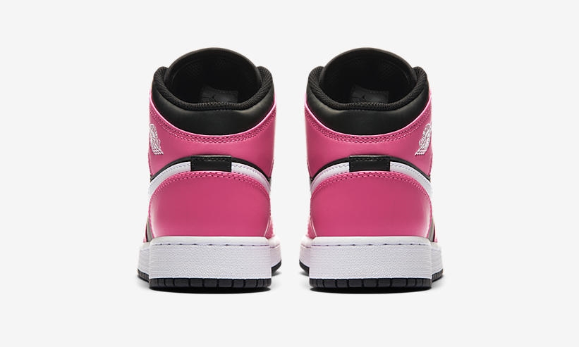 ナイキ GS エア ジョーダン 1 ミッド “ブラック/ピンクシクル” (NIKE GS AIR JORDAN 1 MID “Black/Pinksicle”) [555112-002]