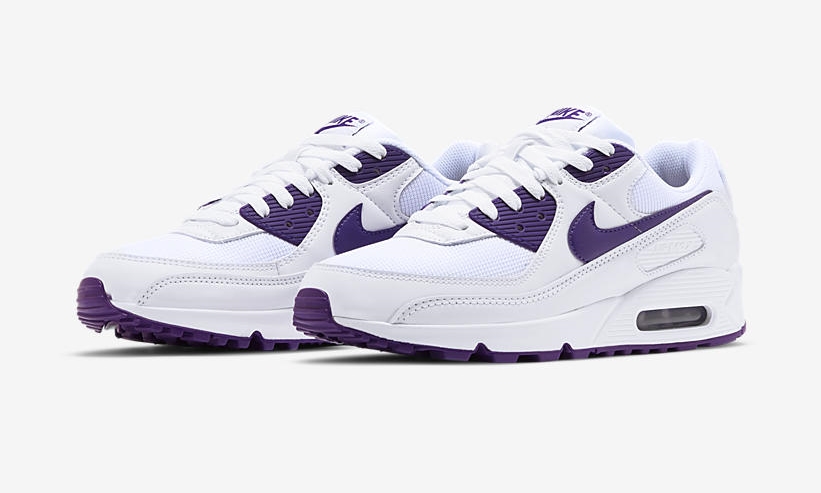 ナイキ エア マックス 90 “ホワイト/コートパープル” (NIKE AIR MAX 90 “White/Court Purple”) [CT1028-100]