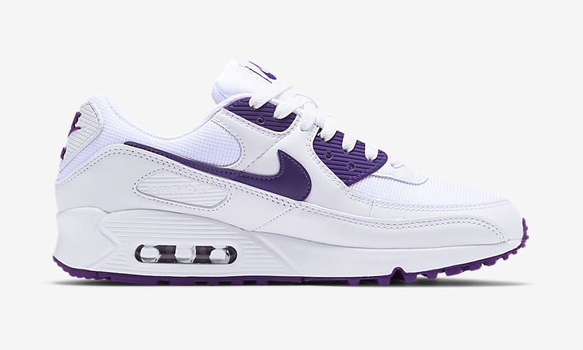 ナイキ エア マックス 90 “ホワイト/コートパープル” (NIKE AIR MAX 90 “White/Court Purple”) [CT1028-100]