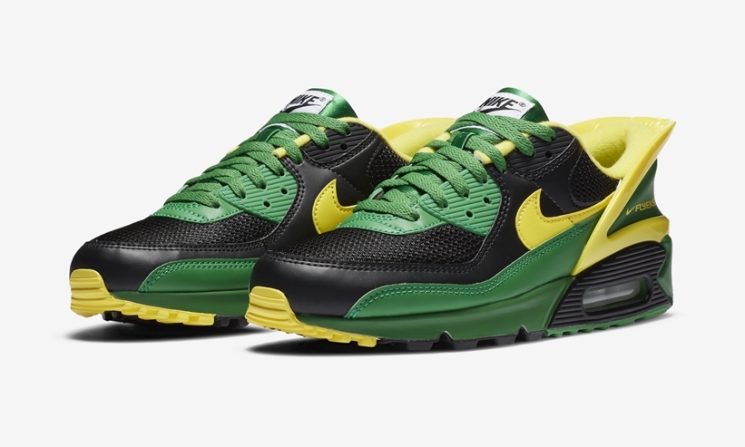 ナイキ エア マックス 90 フライイーズ “ブラック/グリーン/イエロー” (NIKE AIR MAX 90 FLYEASE “Black/Green/Yellow”) [CZ4270-001]