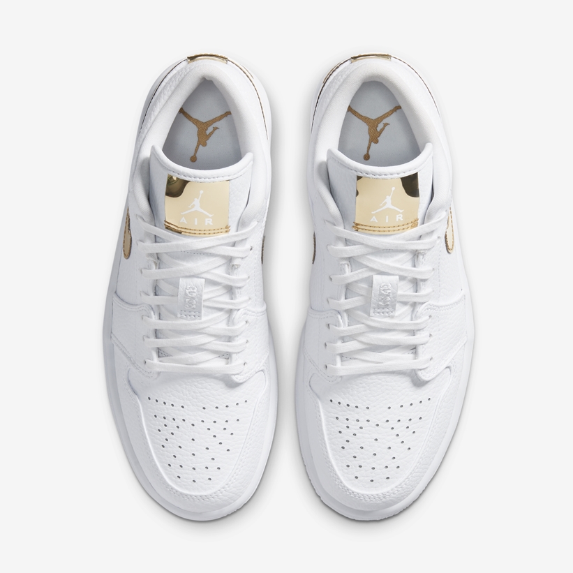 【2024年 6/24 リストック】ナイキ エア ジョーダン 1 ロー “ホワイト/メタリックゴールド” (NIKE AIR JORDAN 1 LOW “White/Metallic Gold”) [CZ4776-100]