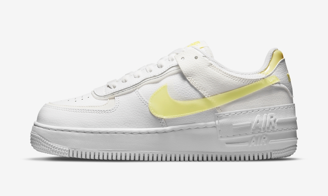 ナイキ ウィメンズ エア フォース 1 ロー シャドウ “ホワイト/イエロー” (NIKE WMNS AIR FORCE 1 LOW SHADOW “White/Yellow”) [DM3034-100]