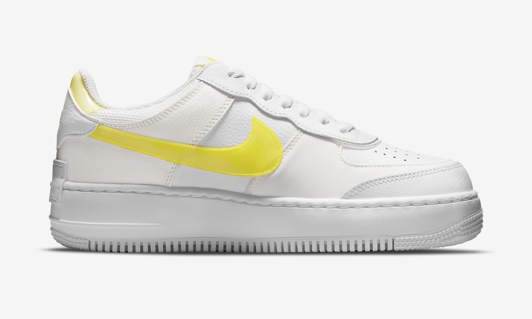 ナイキ ウィメンズ エア フォース 1 ロー シャドウ “ホワイト/イエロー” (NIKE WMNS AIR FORCE 1 LOW SHADOW “White/Yellow”) [DM3034-100]