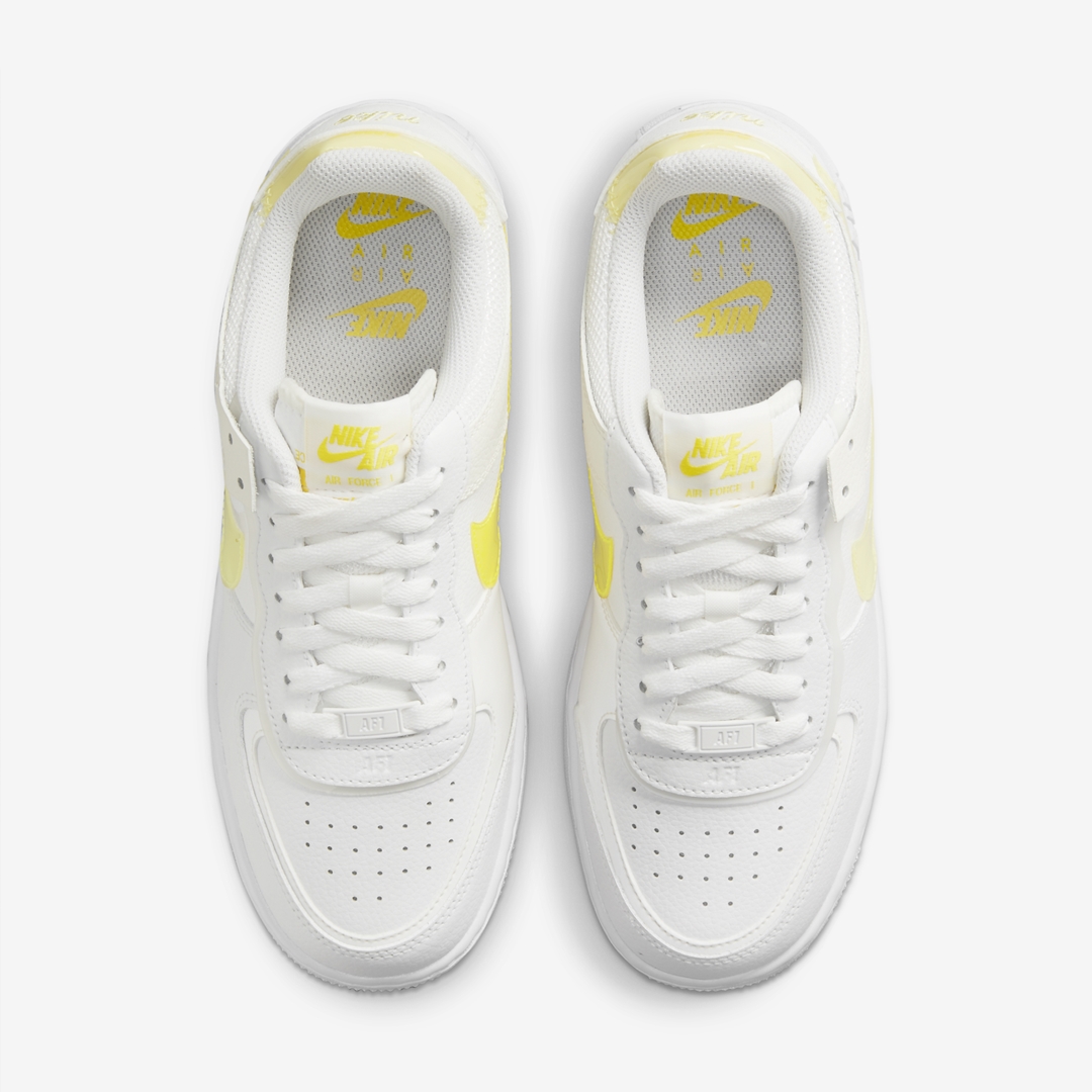 ナイキ ウィメンズ エア フォース 1 ロー シャドウ “ホワイト/イエロー” (NIKE WMNS AIR FORCE 1 LOW SHADOW “White/Yellow”) [DM3034-100]