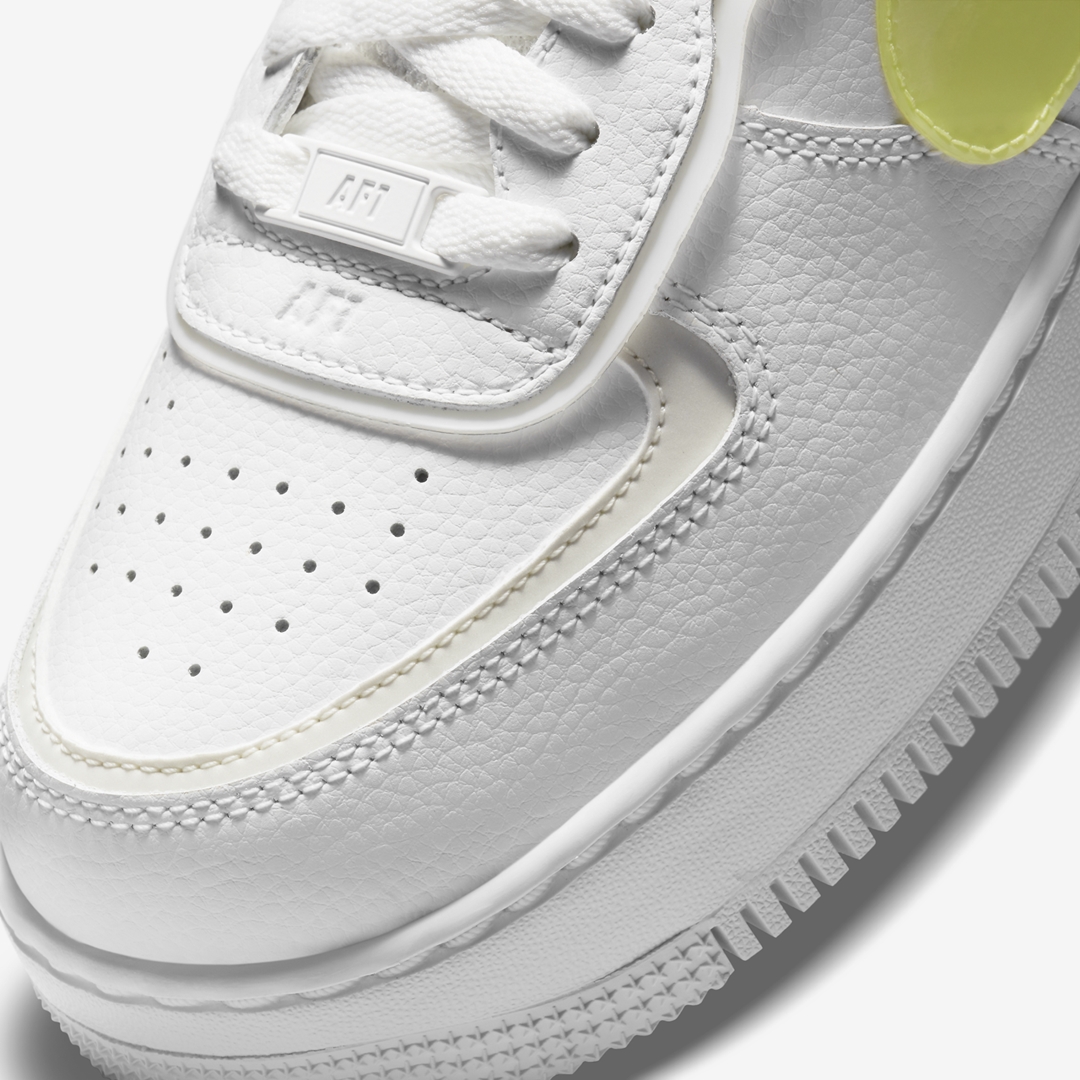 ナイキ ウィメンズ エア フォース 1 ロー シャドウ “ホワイト/イエロー” (NIKE WMNS AIR FORCE 1 LOW SHADOW “White/Yellow”) [DM3034-100]