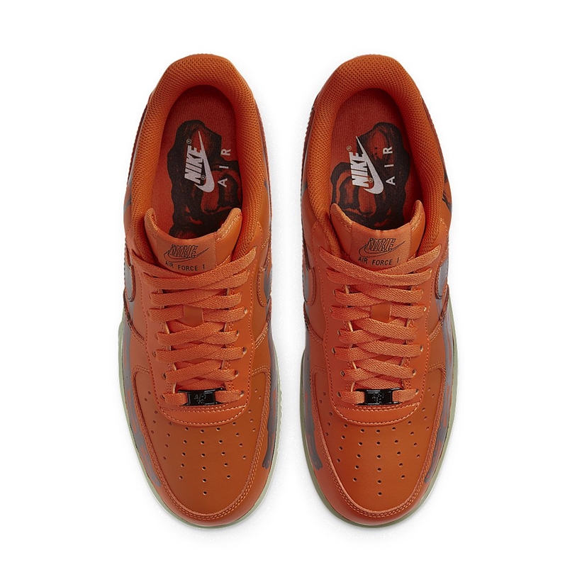 10/28 発売！ナイキ エア フォース 1 07 ロー QS “スケルトン” ブリリアントオレンジ (NIKE AIR FORCE 1 07 LOW QS “Skeleton” Brilliant Orange) [CU8067-800]