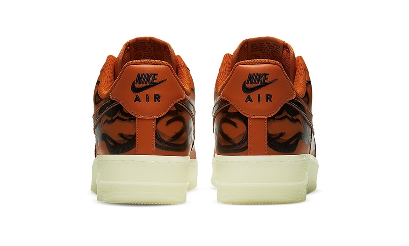 10/28 発売！ナイキ エア フォース 1 07 ロー QS “スケルトン” ブリリアントオレンジ (NIKE AIR FORCE 1 07 LOW QS “Skeleton” Brilliant Orange) [CU8067-800]