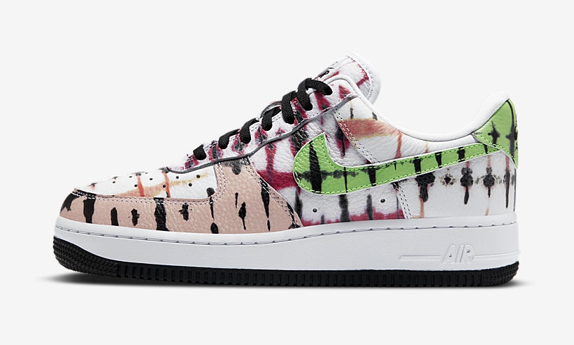 ナイキ ウィメンズ エア フォース 1 ロー “ブラック タイダイ” (NIKE WMNS AIR FORCE 1 LOW “Black Tie Dye”) [CW1267-101]