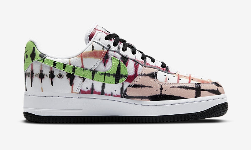 ナイキ ウィメンズ エア フォース 1 ロー “ブラック タイダイ” (NIKE WMNS AIR FORCE 1 LOW “Black Tie Dye”) [CW1267-101]