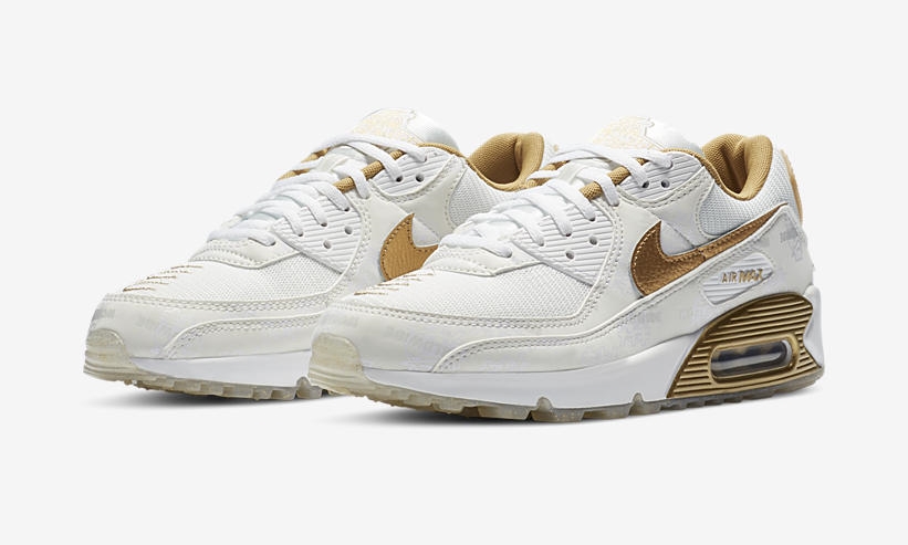 7/24発売！ナイキ エア マックス 90 "ワールドワイド" ホワイト/メタリックゴールド (NIKE AIR MAX 90 "World Wide" White/Metallic Gold) [DA1342-170]