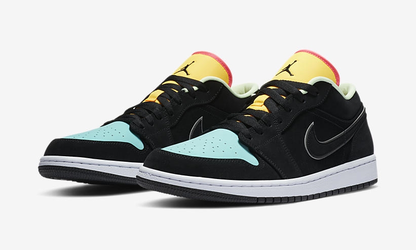 ナイキ エア ジョーダン 1 ロー SE “ブラック/オーロラグリーン/レーザーオレンジ” (NIKE AIR JORDAN 1 LOW SE “Black/Aurora Green/Laser Orange”) [CK3022-013]