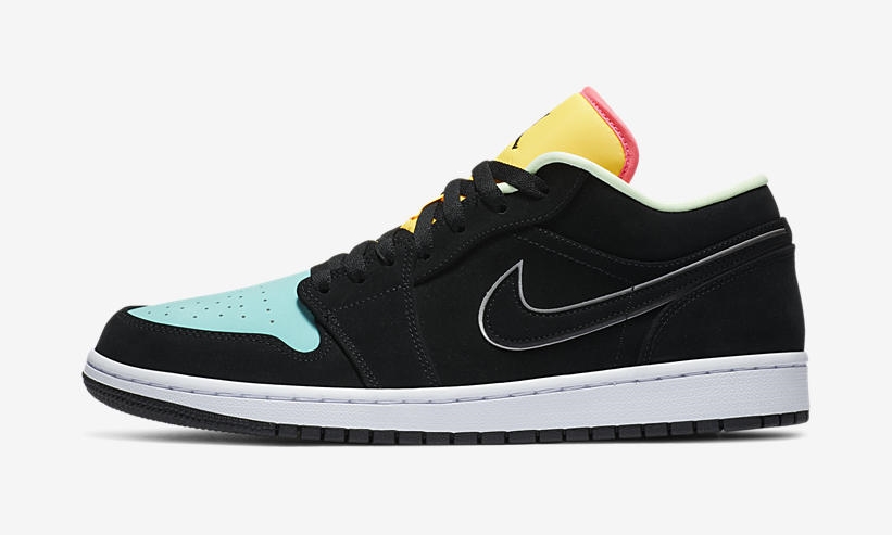 ナイキ エア ジョーダン 1 ロー SE “ブラック/オーロラグリーン/レーザーオレンジ” (NIKE AIR JORDAN 1 LOW SE “Black/Aurora Green/Laser Orange”) [CK3022-013]