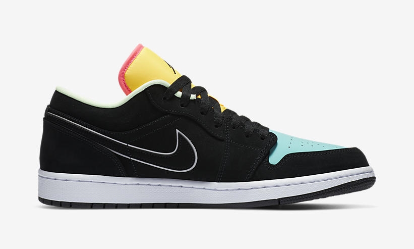 ナイキ エア ジョーダン 1 ロー SE “ブラック/オーロラグリーン/レーザーオレンジ” (NIKE AIR JORDAN 1 LOW SE “Black/Aurora Green/Laser Orange”) [CK3022-013]