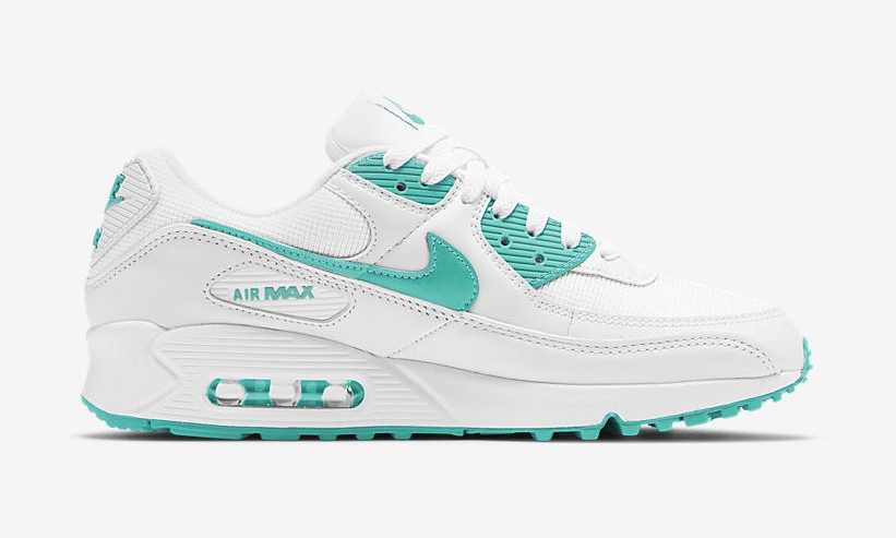 ナイキ エア マックス 90 “ホワイト/ペルシャグリーン” (NIKE AIR MAX 90 “White/Persian Green”) [CT1028-102]