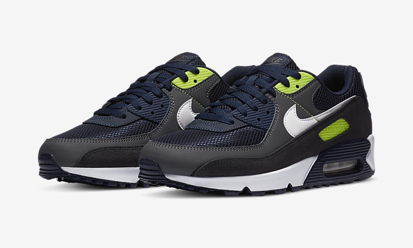 ナイキ エア マックス 90 "ネイビー/ボルト/グレー" (NIKE AIR MAX 90 "Navy/Volt/Grey") [DA1505-400]