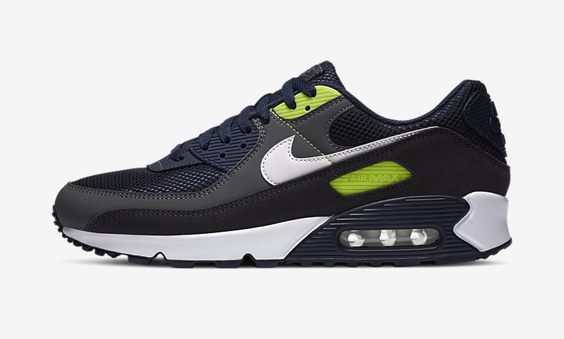 ナイキ エア マックス 90 “ネイビー/ボルト/グレー” (NIKE AIR MAX 90 “Navy/Volt/Grey”) [DA1505-400]