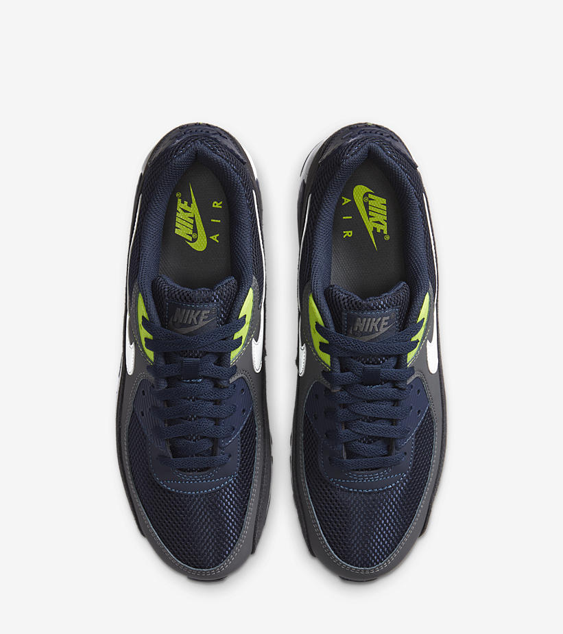 ナイキ エア マックス 90 “ネイビー/ボルト/グレー” (NIKE AIR MAX 90 “Navy/Volt/Grey”) [DA1505-400]