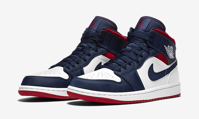 ナイキ エア ジョーダン 1 ミッド SE “ネイビー/レッド/ホワイト” (NIKE AIR JORDAN 1 MID SE “Navy/Red/White”) [852542-104]