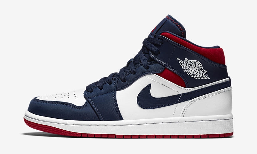 ナイキ エア ジョーダン 1 ミッド SE “ネイビー/レッド/ホワイト” (NIKE AIR JORDAN 1 MID SE “Navy/Red/White”) [852542-104]