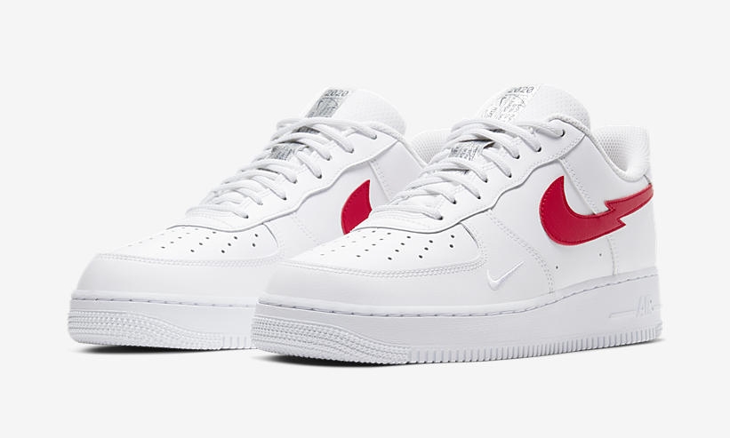 ナイキ エア フォース 1 07 ロー “ユーロツアー” ホワイト/ユニバーシティレッド (NIKE AIR FORCE 1 07 LOW “Euro Tour” White/University Red) [CW7577-100]