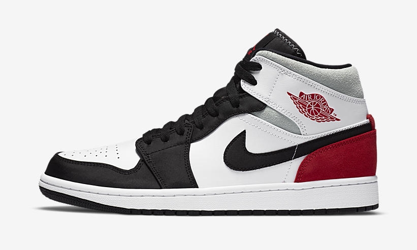 7/11、7/18発売！ナイキ エア ジョーダン 1 ミッド SE “ホワイト/ブラック/グリーン/レッド” (NIKE AIR JORDAN 1 MID SE “White/Black/Green/Red”) [852542-100]