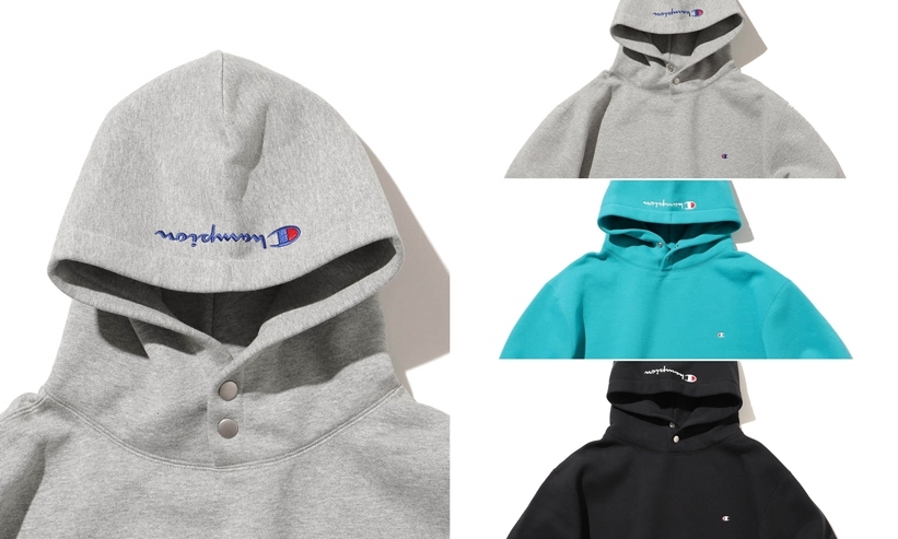 Champion × BEAMS 別注 スナップ スウェット パーカが10月上旬発売 (チャンピオン ビームス)